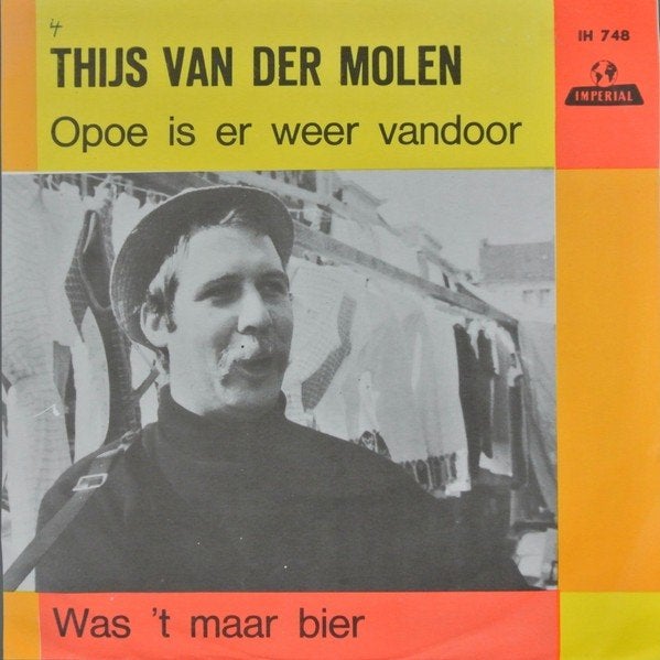 vinylsingle thijs van der molen-opoe is er weer vandaar---, Ophalen of Verzenden, Gebruikt, 7 inch, Overige genres