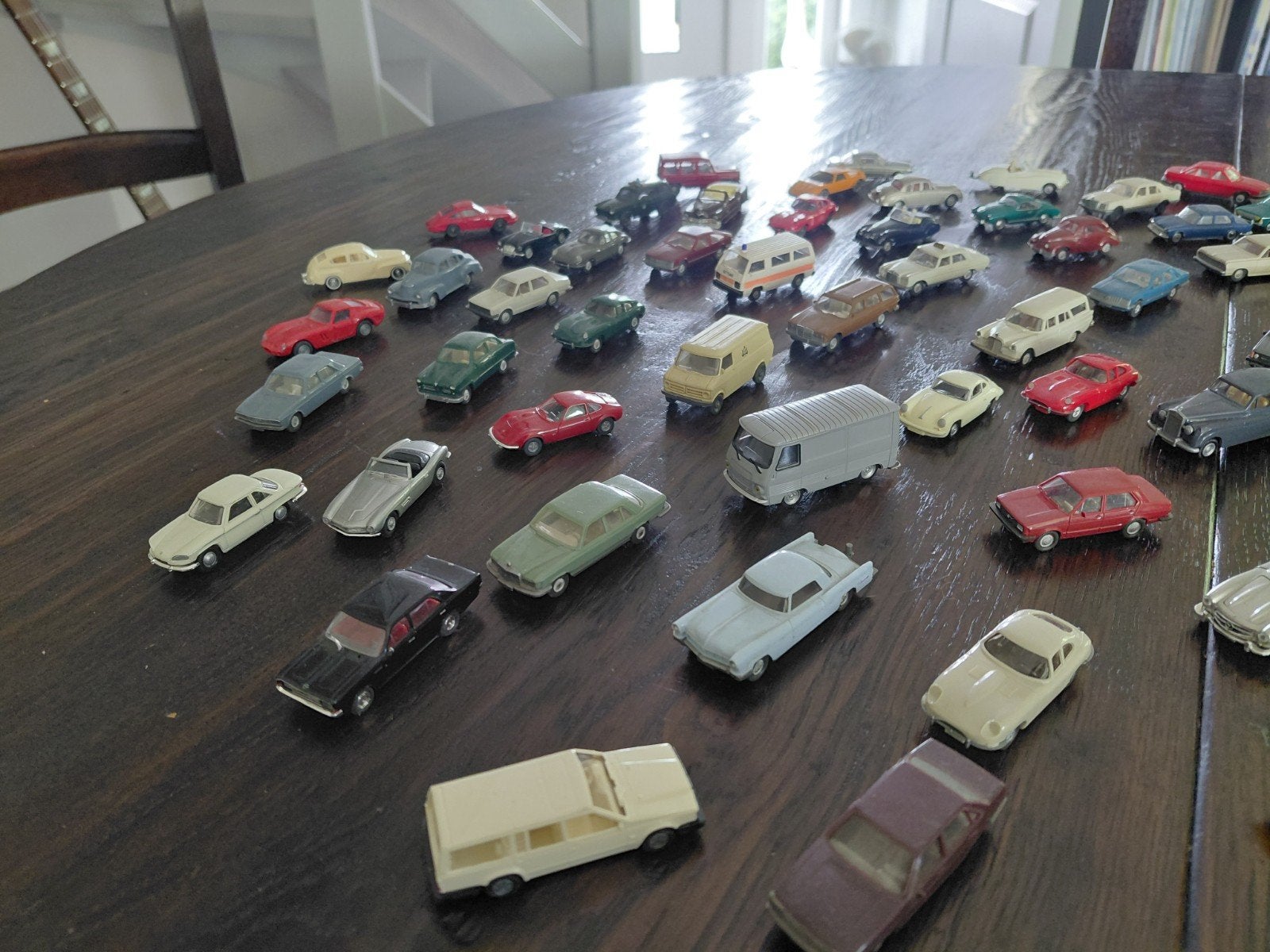 voitures miniatures 1/87 Ho. 70 pièces, Enlèvement ou Envoi, Utilisé, Voiture