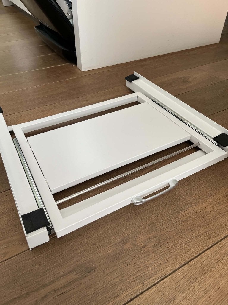 Bodo Stapelkit - Tussenstuk voor Wasmachine en Droger, Ophalen, Zo goed als nieuw