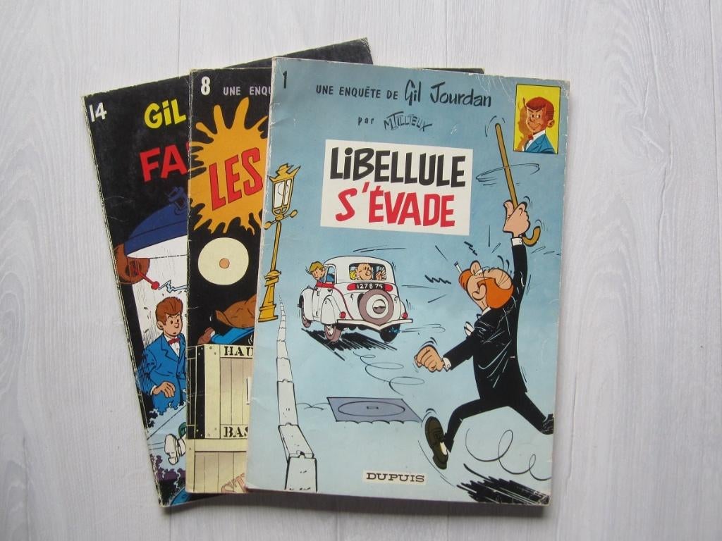 Gil Jourdan - brochées - 5,00Eur / pièce, Plusieurs BD, Enlèvement ou Envoi, Utilisé, M. Tillieux