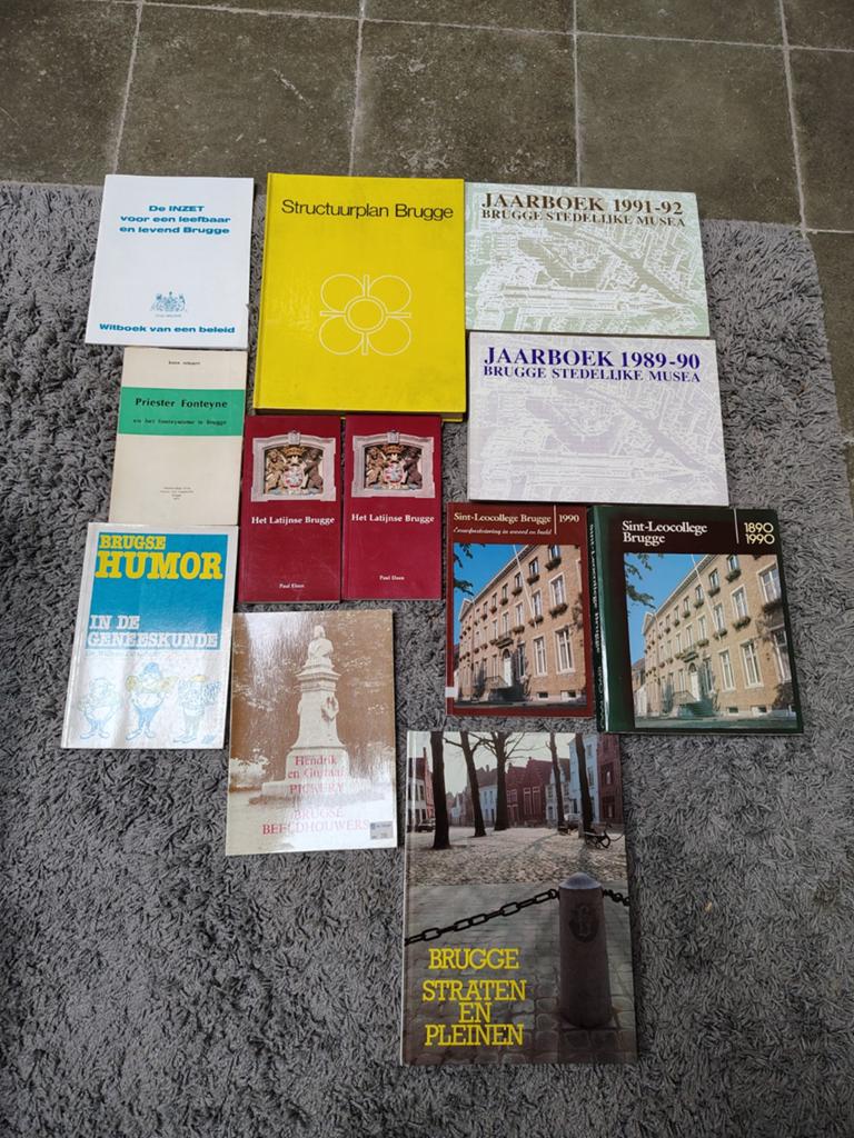Lot van 12 boeken Brugge, Enlèvement ou Envoi