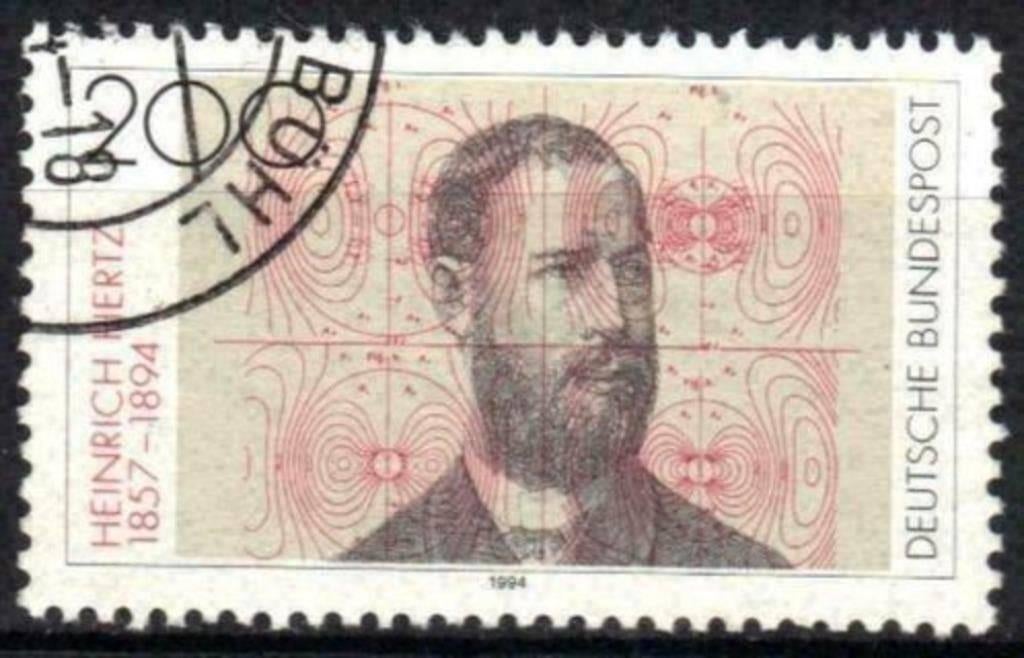 Allemagne Bundespost 1994 - Yvert 1542 - H. Hertz (ST), Envoi, Affranchi