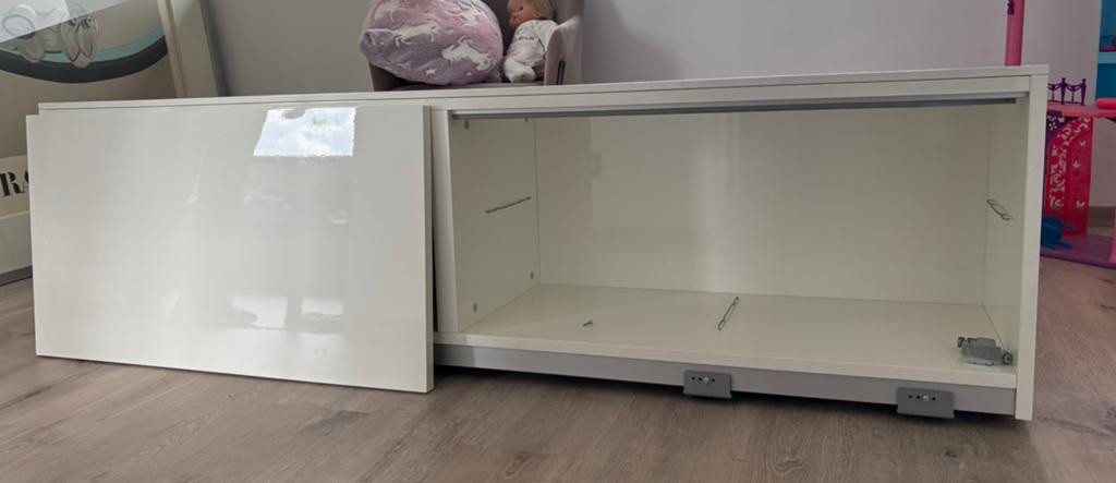 poliform sintesi hangwandkast glanzend wit, Huis en Inrichting, Ophalen, Zo goed als nieuw, Modern, strak