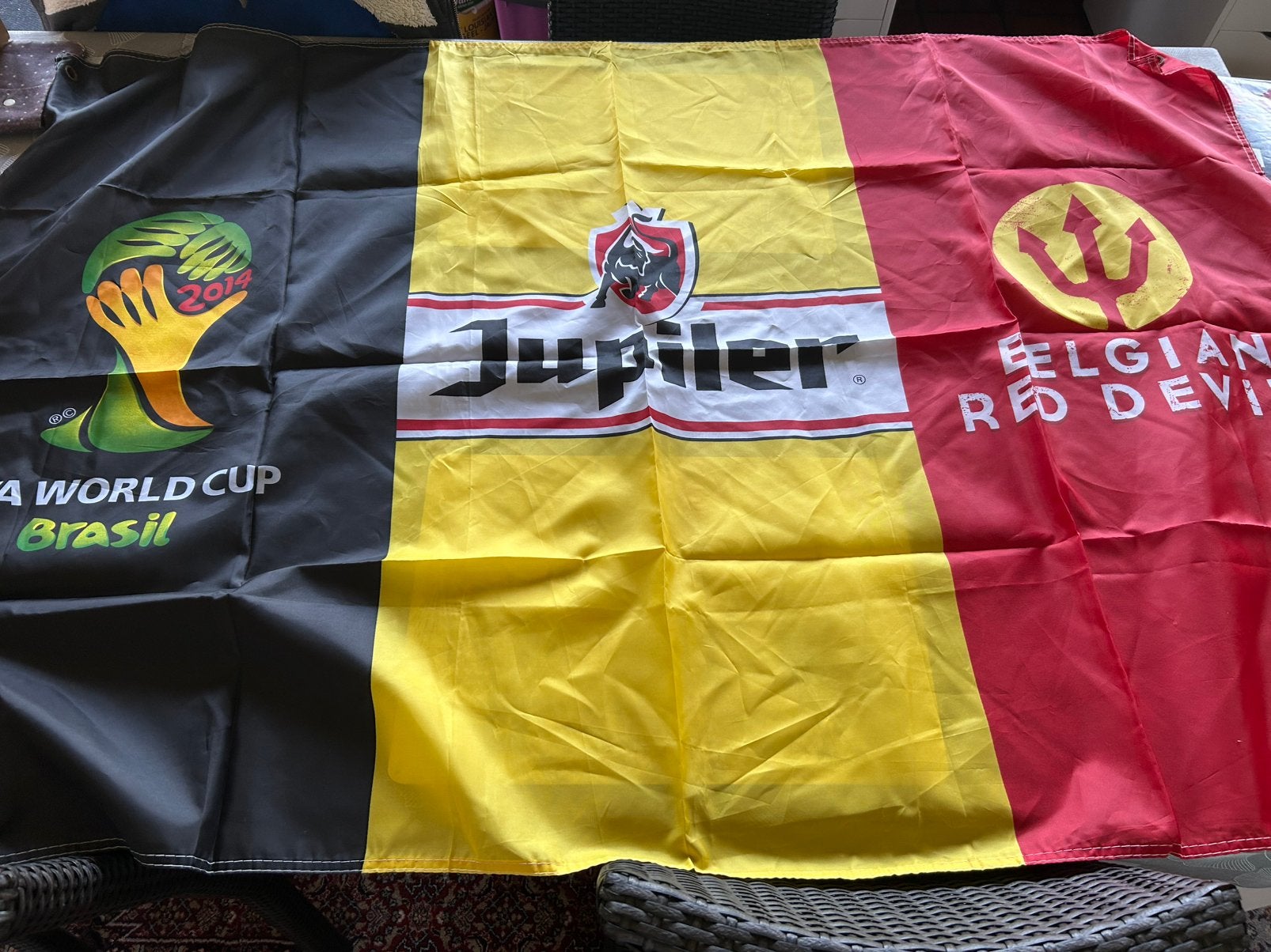 Belgische vlag Rode Duivels (nieuw), Ophalen of Verzenden, Nieuw, Overige typen