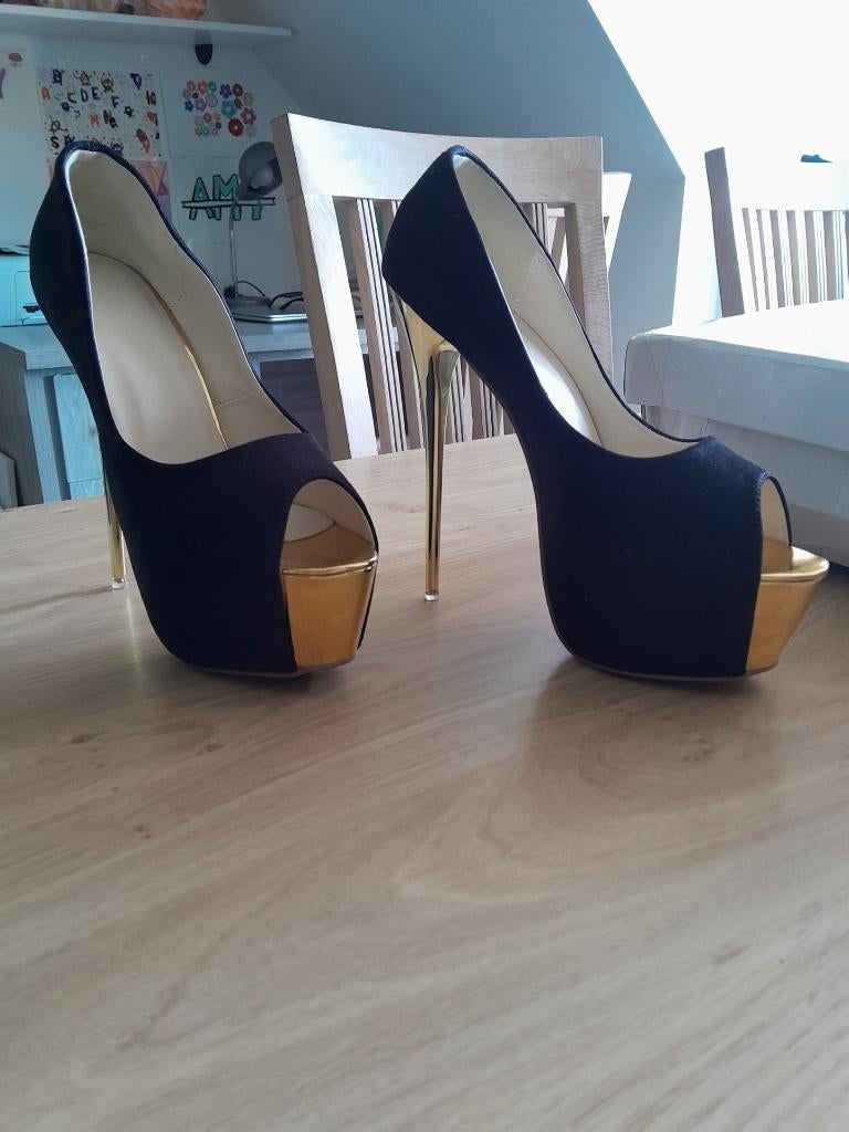 schoenen, Ophalen, Anna Field, Zwart, Zo goed als nieuw