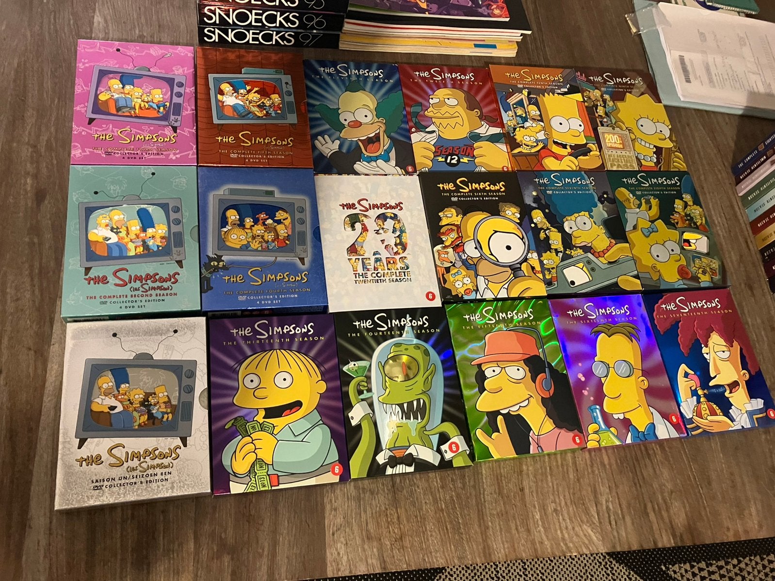 Lot 18 simpsons dvd box, Cd's en Dvd's, Ophalen, Zo goed als nieuw, Animatie