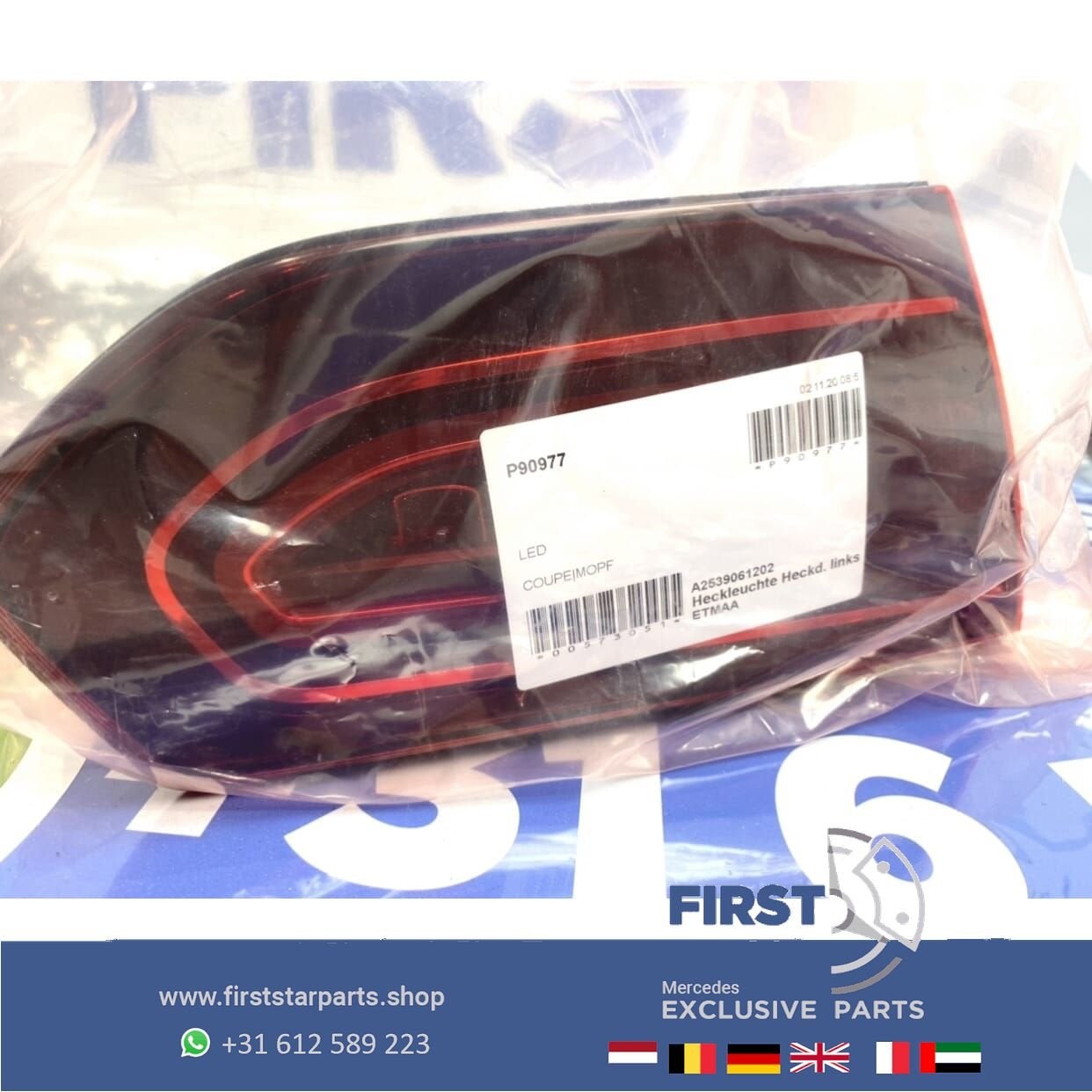 C253 GLC COUPÉ FACELIFT LED ACHTERLICHT SET LINKS 2019-2022, Auto-onderdelen, Verlichting, Gebruikt, -, Ophalen of Verzenden, -