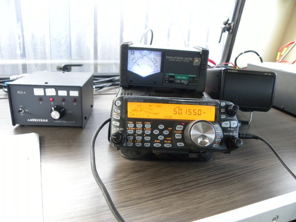 igst Kenwood Ts-480-Hx HF + 6mtr 200w hf 100w 6mtr in doos, Telecommunicatie, Zenders en Ontvangers, Ophalen, Gebruikt, Zender en Ontvanger