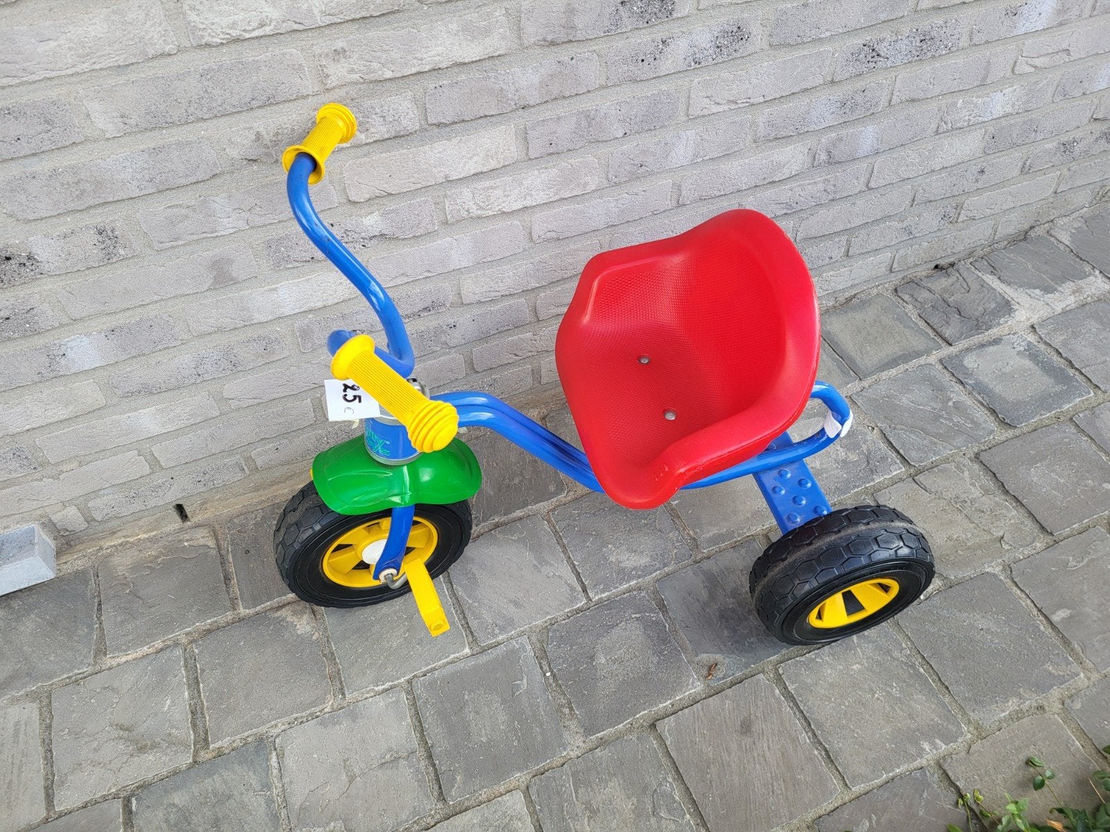 Kinder driewieler, Ophalen