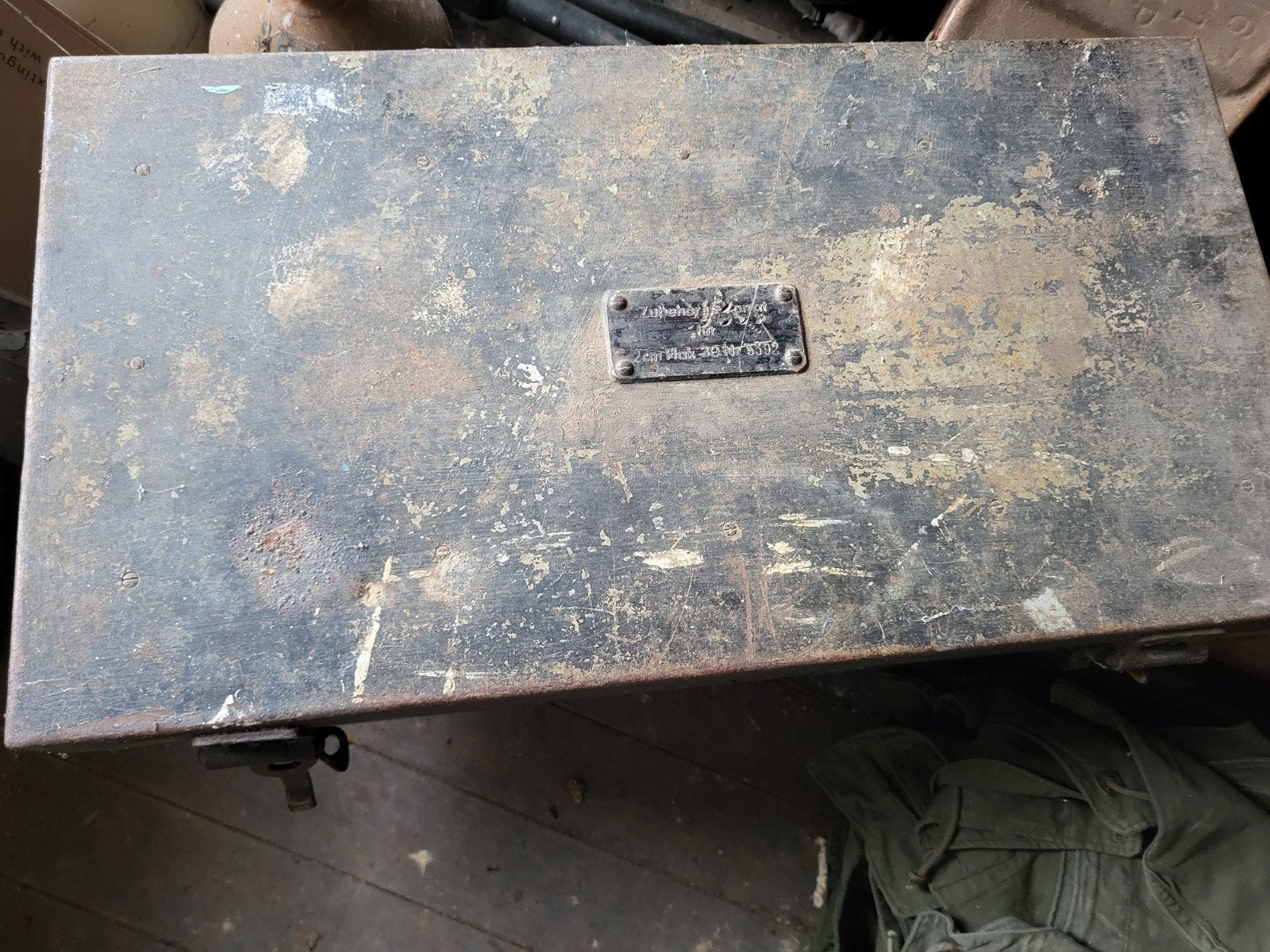 Caisse pour outillage Flak 20mm, Allemagne 2WW, Enlèvement