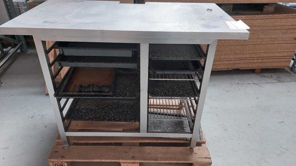 Châssis en acier inoxydable lourd pour four 130 x70 xH95, Enlèvement