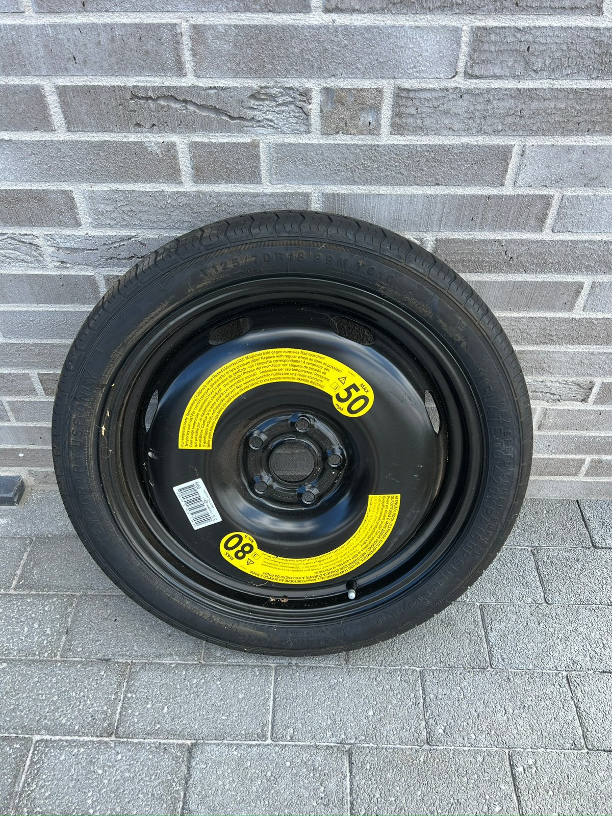 Reserve wiel Volkswagen Golf 7R 18Inch, Ophalen, 18 inch