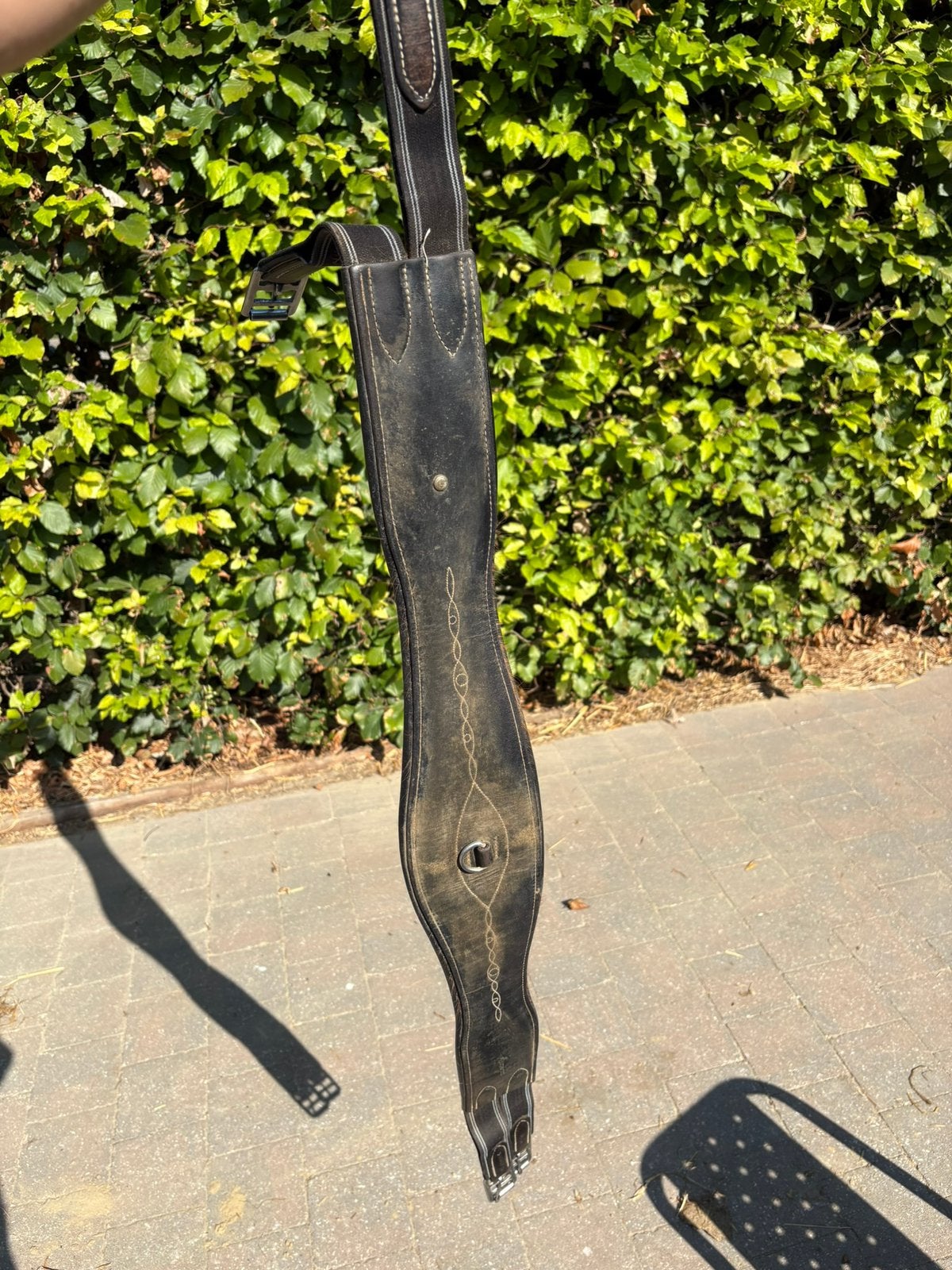 Zwarte singel Fouganza 115cm, Dieren en Toebehoren, Gebruikt, Recreatie, Zwart, Singel