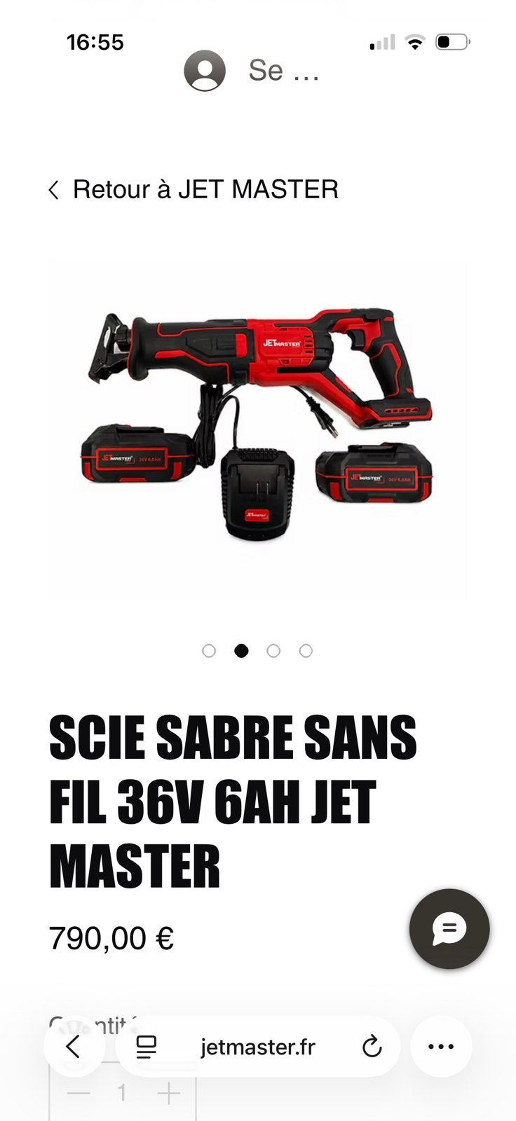 Scie sabre, Enlèvement ou Envoi, Neuf, Scie sabre