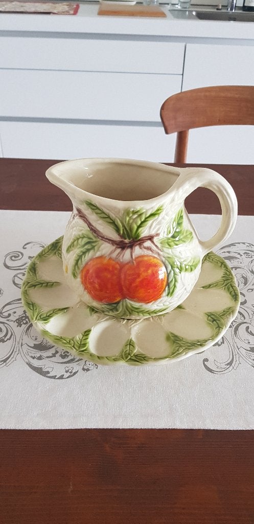 Prachtige tweedelige keramiek vintage items, in super staat, Antiek en Kunst, Antiek | Keramiek en Aardewerk, Ophalen