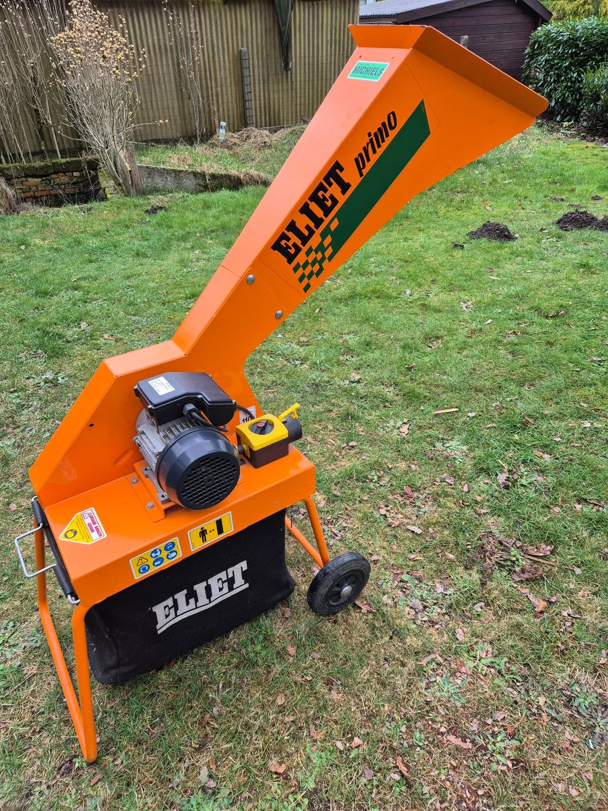 Hakselaar Eliet, Tuin en Terras, Ophalen of Verzenden, Zo goed als nieuw, Elektrisch, Met opvangzak