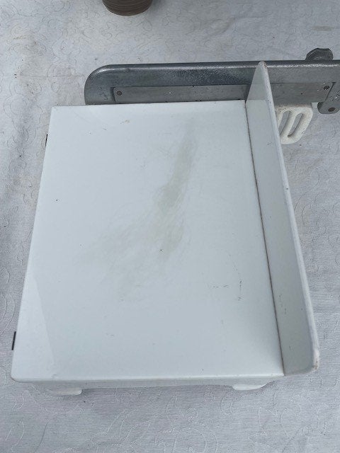vintage kaassnijmachine, Ophalen, Gebruikt, Wit