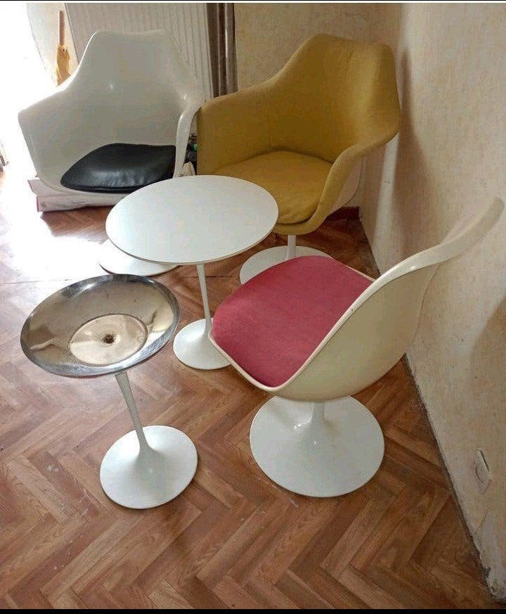 mobilier vintage Saarinen knoll design années 70, Enlèvement