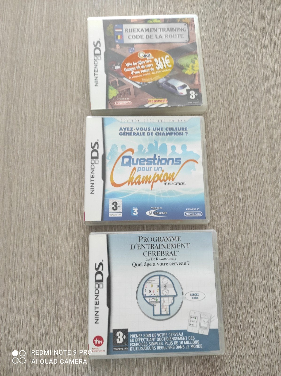 Lot de 3 jeux ds, Enlèvement, Comme neuf