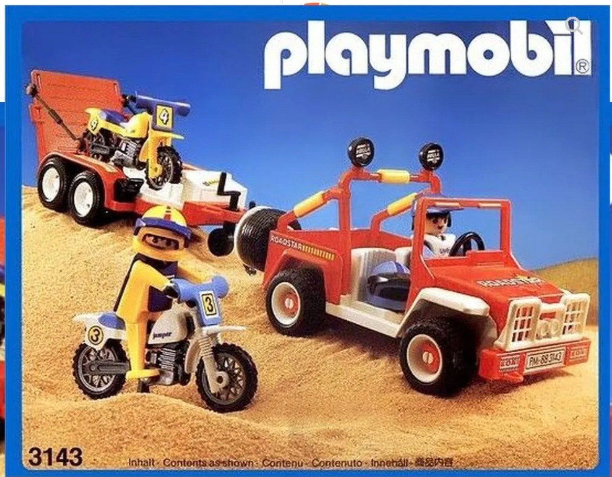 Véhicule tout-terrain Playmobil avec motos tout-terrain, Historique, Enlèvement ou Envoi, Comme neuf, Kit complet