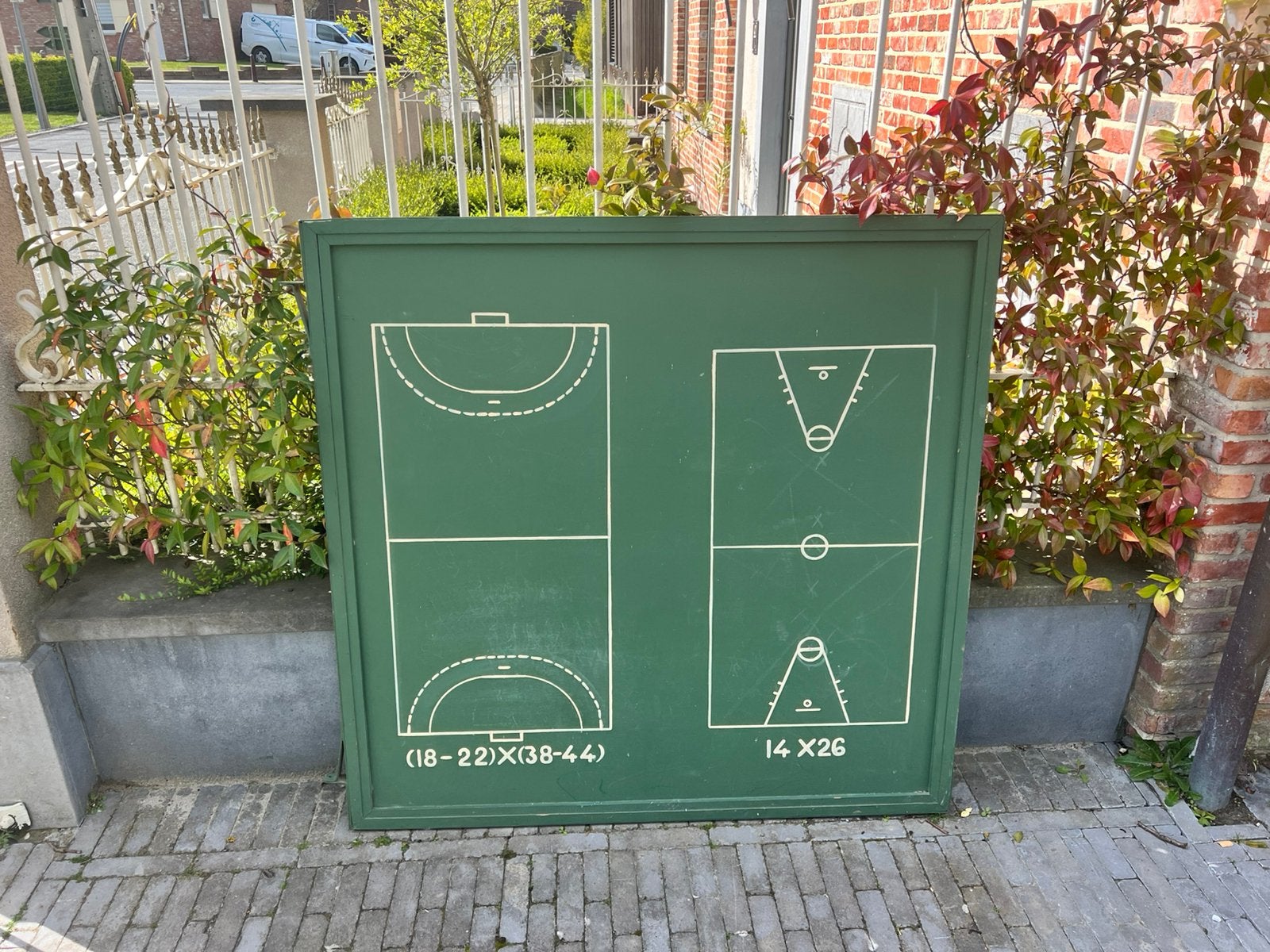 Authentiek schoolbord uit LO lokaal (zelfzaam), Diversen, Ophalen, Gebruikt, Krijtbord