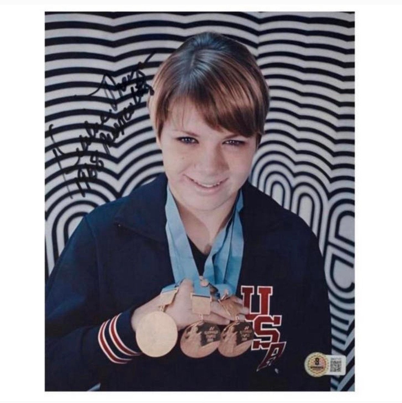 Debbie Meyer nageuse des Jeux olympiques et signature du COA, Enlèvement ou Envoi, Neuf, Photo ou Carte, Signé