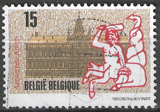 Belgie 1993 - Yvert/OBP 2496 - Antwerpen (ST), Postzegels en Munten, Postzegels | Europa | België, Verzenden, Gestempeld, Gestempeld