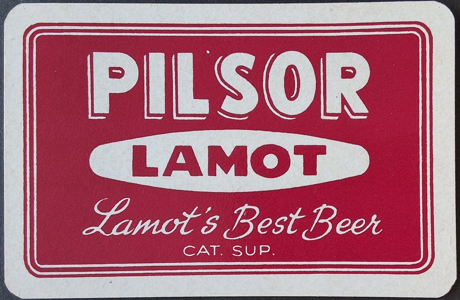 1 Speelkaart  Pilsor Lamot, Verzamelen, Ophalen of Verzenden