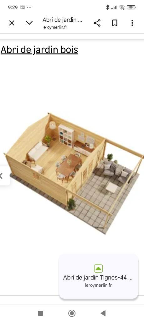 Chalet habitable en kit, Enlèvement