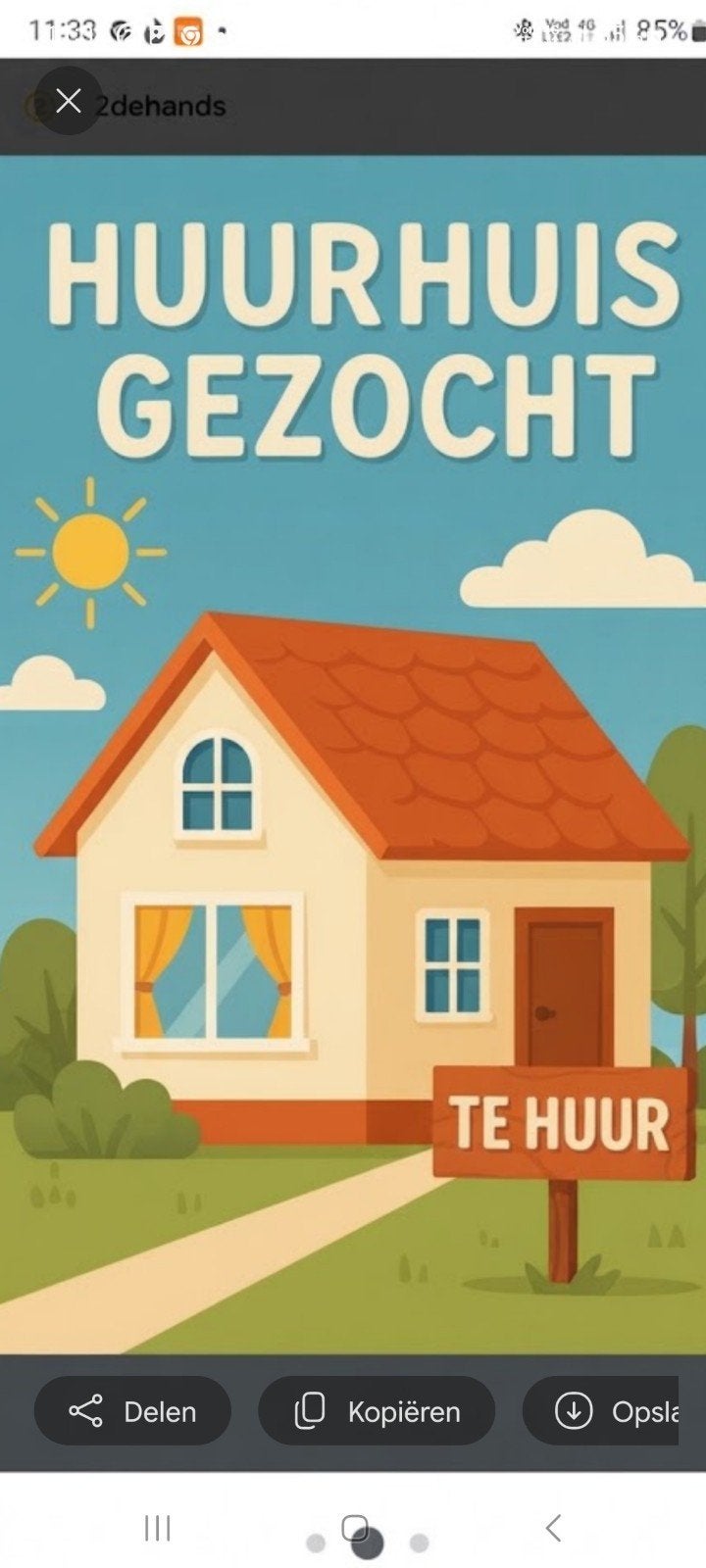 ​Dringend met spoed gezocht naar een huisje met tuin o, Immo