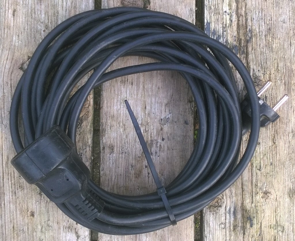 Verlengsnoer 7,5 meter 230 Volt (3x1mm), Ophalen of Verzenden, Gebruikt, Apparatuur