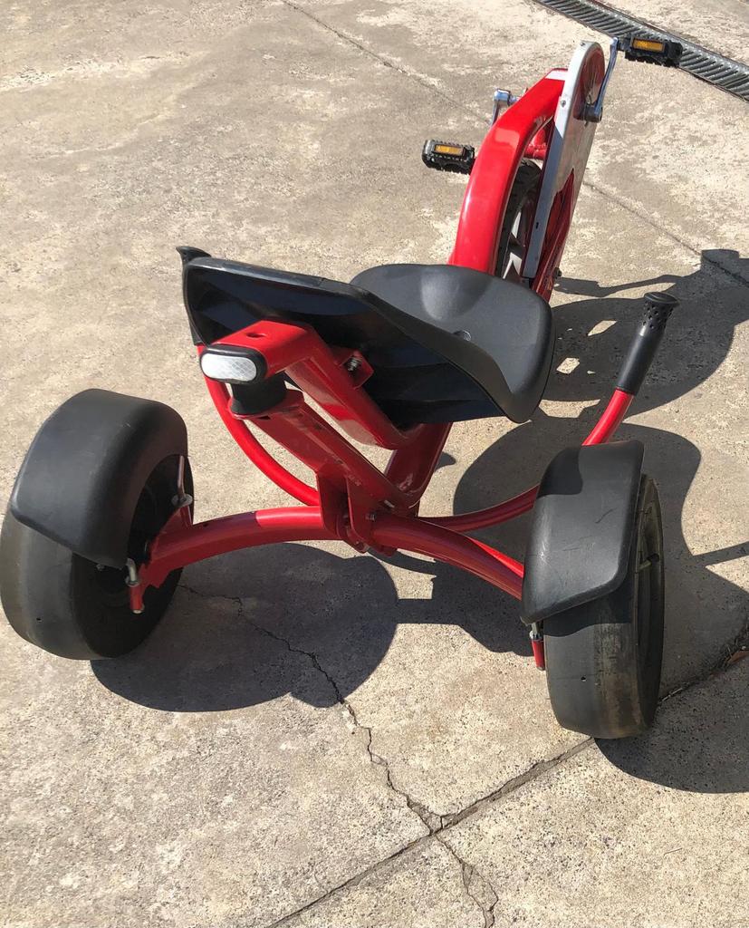 Ligfiets kinderen trikker pro, Ophalen, Gebruikt