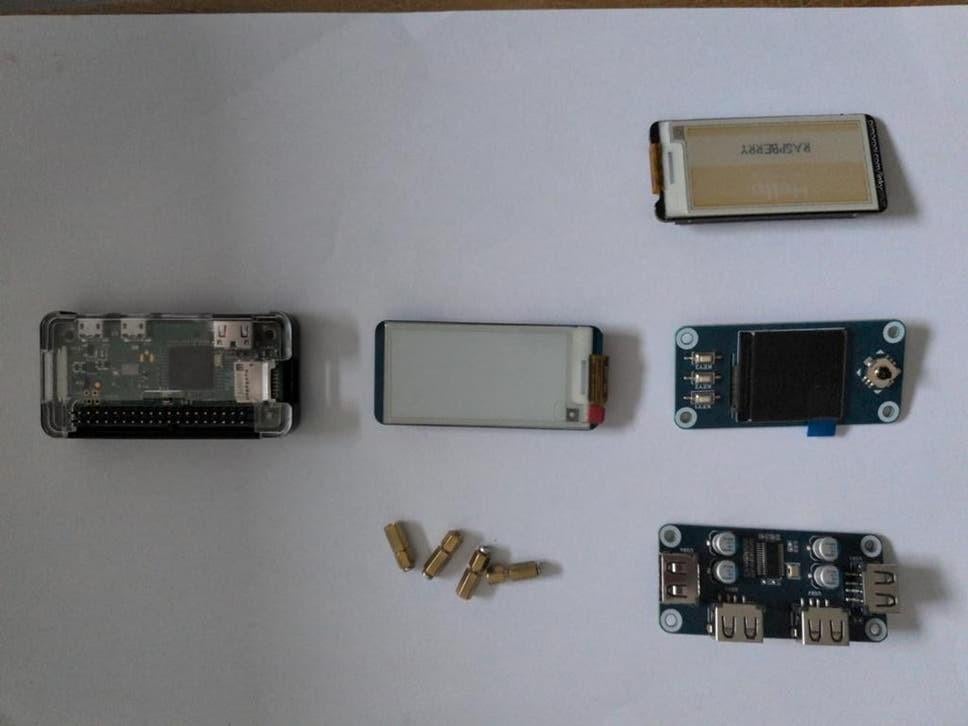 Raspberry pi zero W, case, 3 screens, usb hat, hdmi, Ophalen