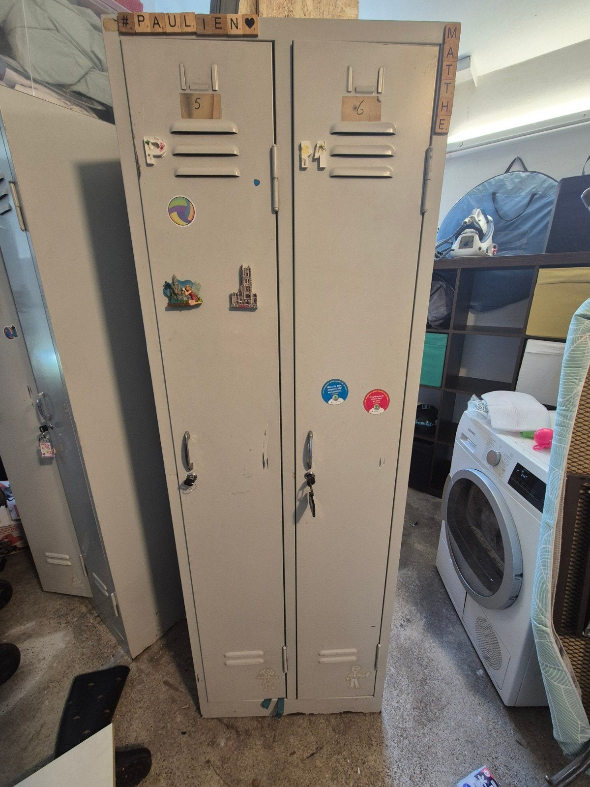 2 lockerkasten - 175 cm hoog, Ophalen