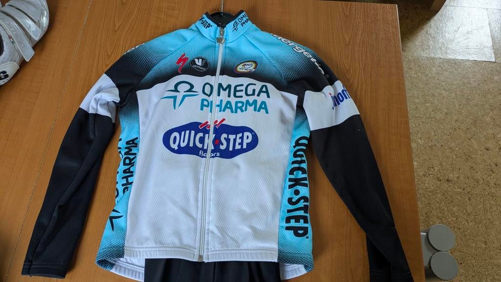 Vermarcsport koers outfit 10j Omega Pharma Quickstep, Ophalen, Kinderen, Overige maten, Zo goed als nieuw