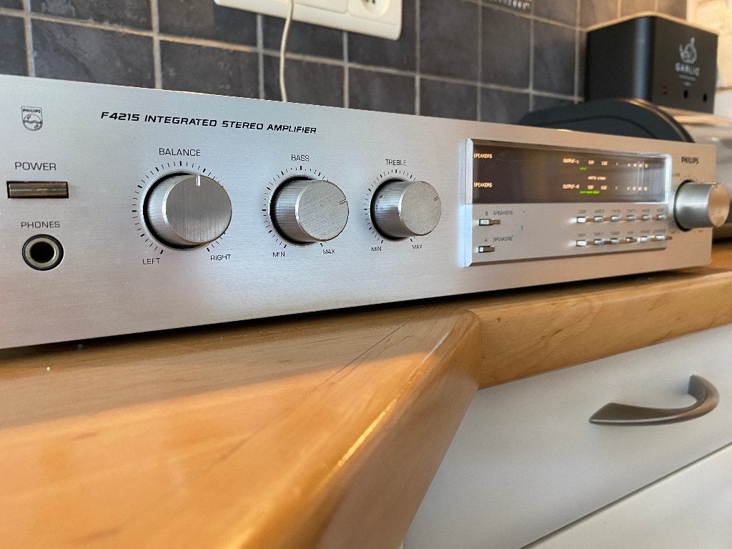 Versterker Philips F4215 uit 1982, Autres marques, Moins de 60 watts, Enlèvement ou Envoi, Stéréo