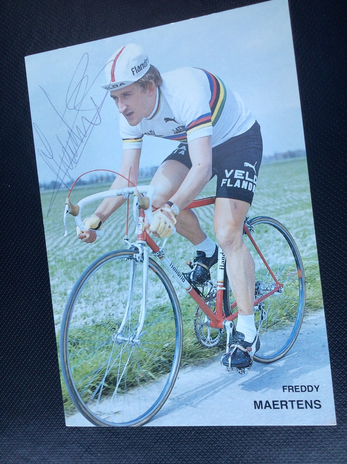 Wielerkaart wk team flandria freddy maertens signe, Ophalen of Verzenden, Zo goed als nieuw