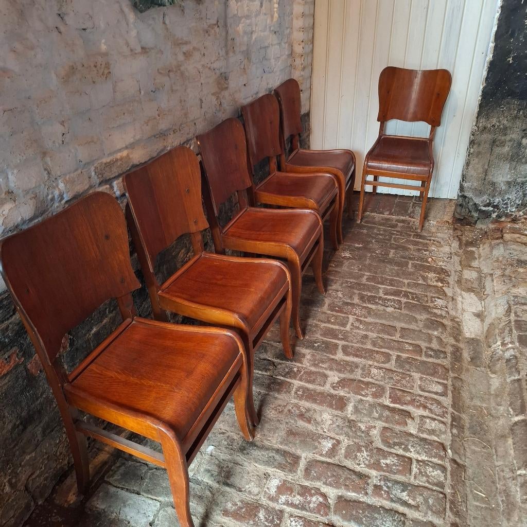 6 mooie cafe stoelen, thonet stoelen, Huis en Inrichting, Ophalen, Gebruikt, Bruin, Vintage