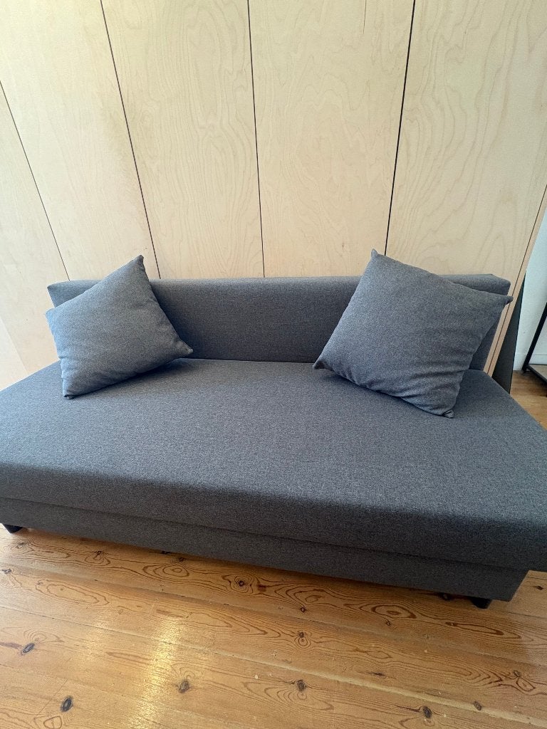 Mooi zetelbed / slaapbank (Ikea ÄLVDALEN), Gris, Enlèvement, Deux personnes, 190 cm ou moins