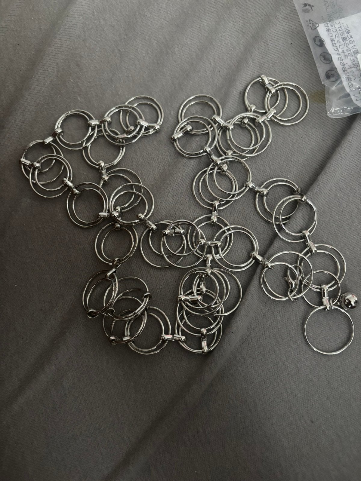 Collier long en argent, Enlèvement ou Envoi, Comme neuf, Argent