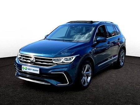 Volkswagen Tiguan R-LINE*AUTOMAAT*PANODAK*CARPLAY*GPS*TREKHA, Auto's, Automaat, Blauw, SUV of Terreinwagen, 157 g/km
