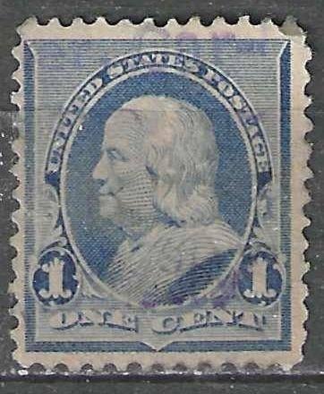 USA 1898/1899 - Yvert 97 - Benjamin Franklin - 1 c. (ST), Postzegels en Munten, Verzenden, Gestempeld