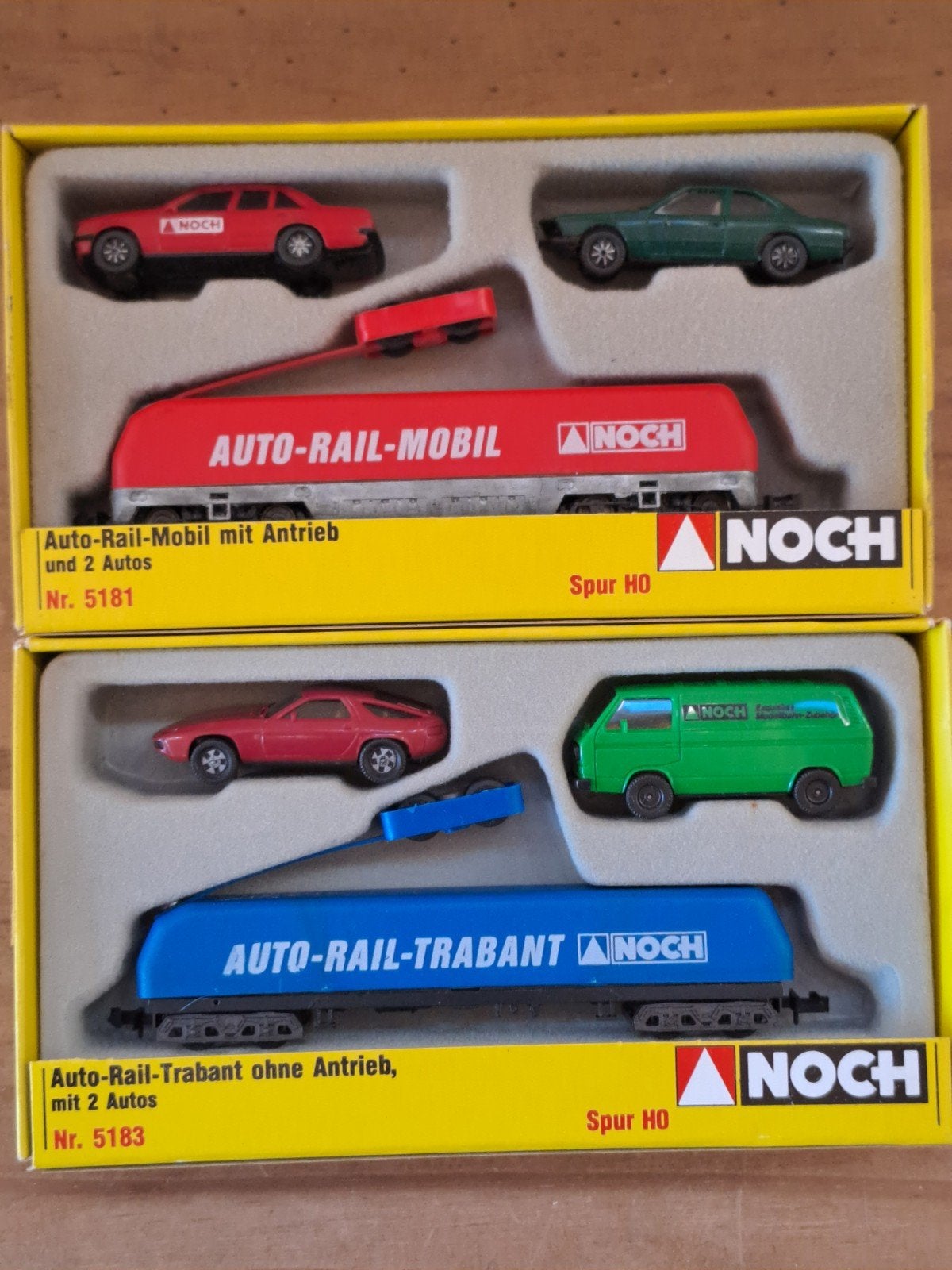 Rail de voiture vintage Noch Herpa H0, ensemble double, Enlèvement ou Envoi, Voiture, Herpa