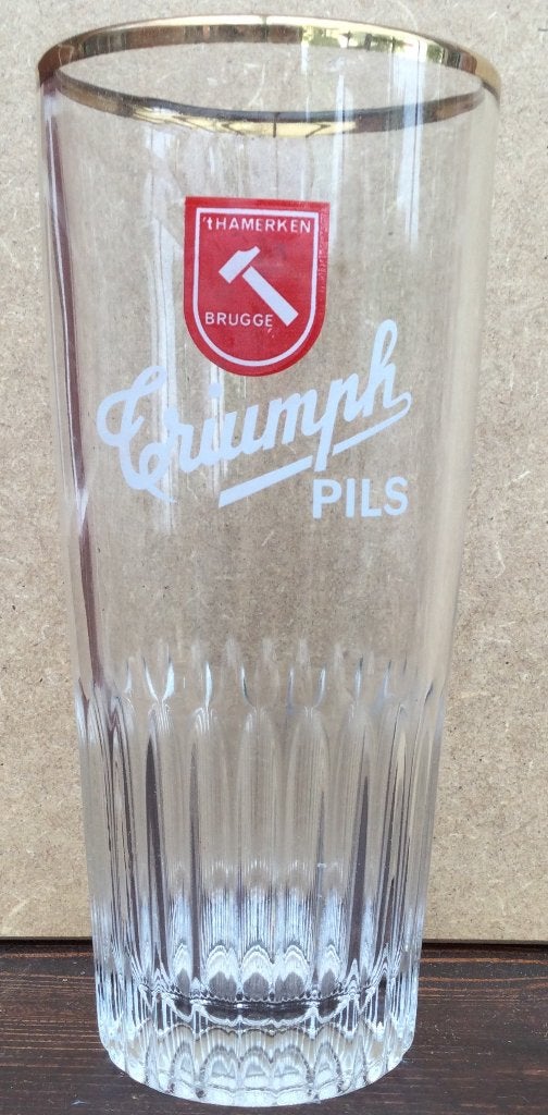Bier brouwerij Triumph pils geribd  Brugge, Ophalen of Verzenden, Zo goed als nieuw