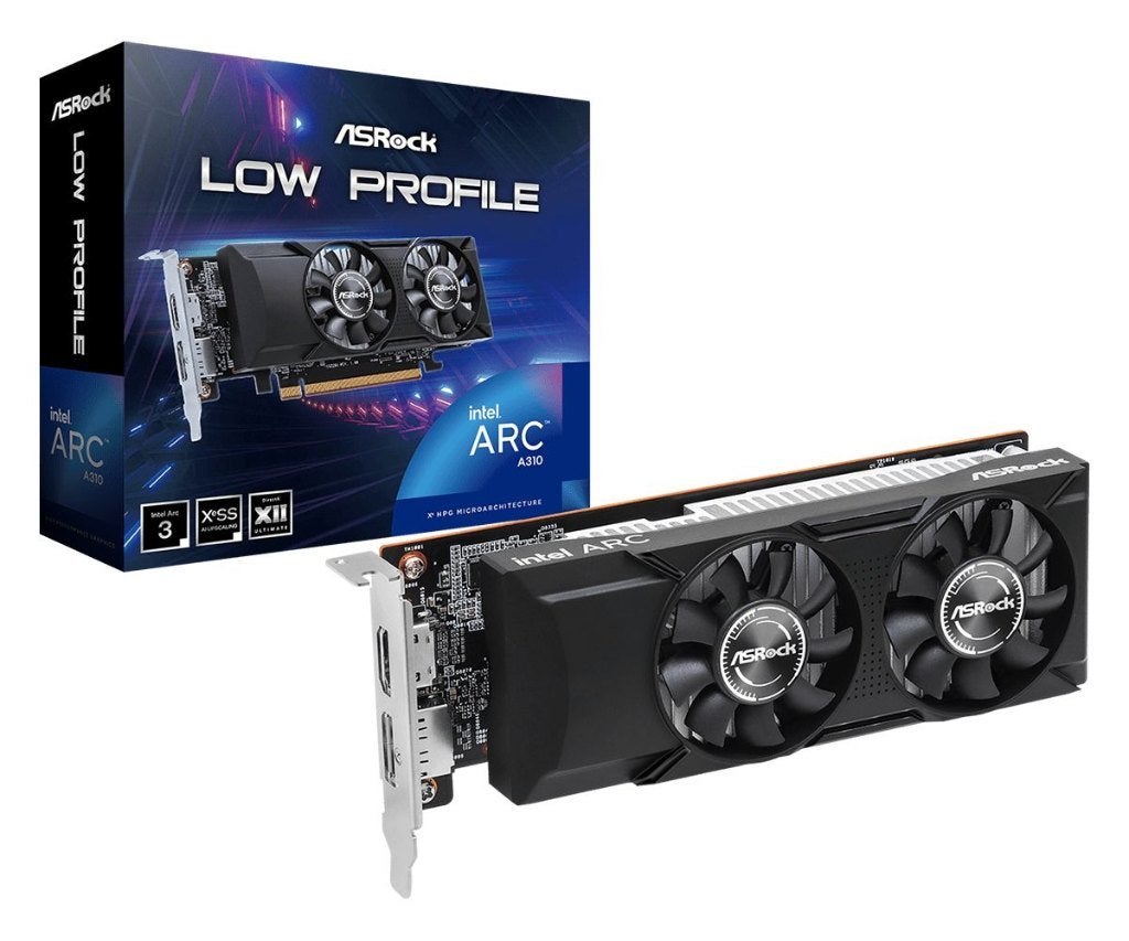 Asrock Intel Arc A310 Low Profile - 4GB GDDR6 - PCIe 4.0, Informatique & Logiciels, Cartes vidéo, Neuf, Enlèvement ou Envoi, Autres chipsets