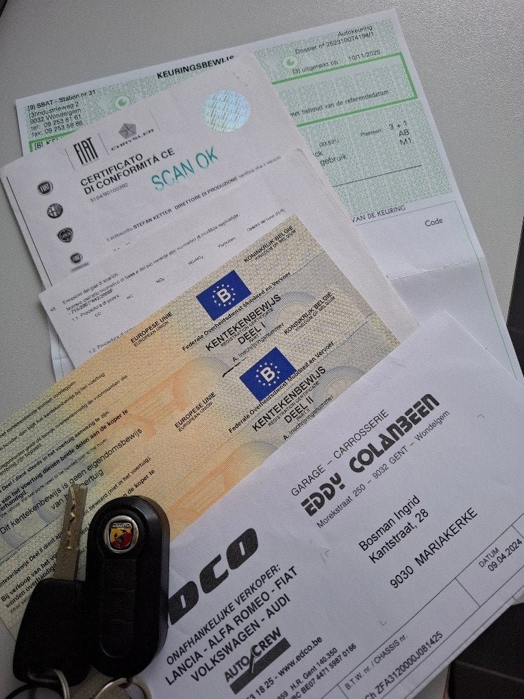 Abarth 595C tourisme, Cuir, Euro 5, Achat, Boîte manuelle