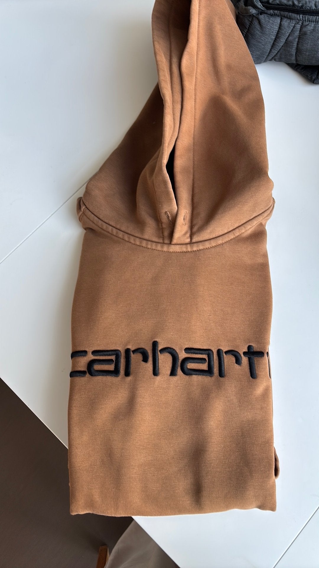 Mooie bruine Carhart hoodie, Kinderen en Baby's, Ophalen of Verzenden, Gebruikt, Jongen