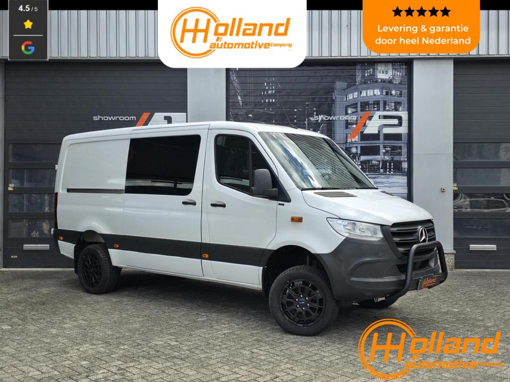 Mercedes Sprinter bestel 316 2.2 CDI L2H1 DC 4X4!, Auto's, Gebruikt, 4 cilinders, Wit, 2143 cc