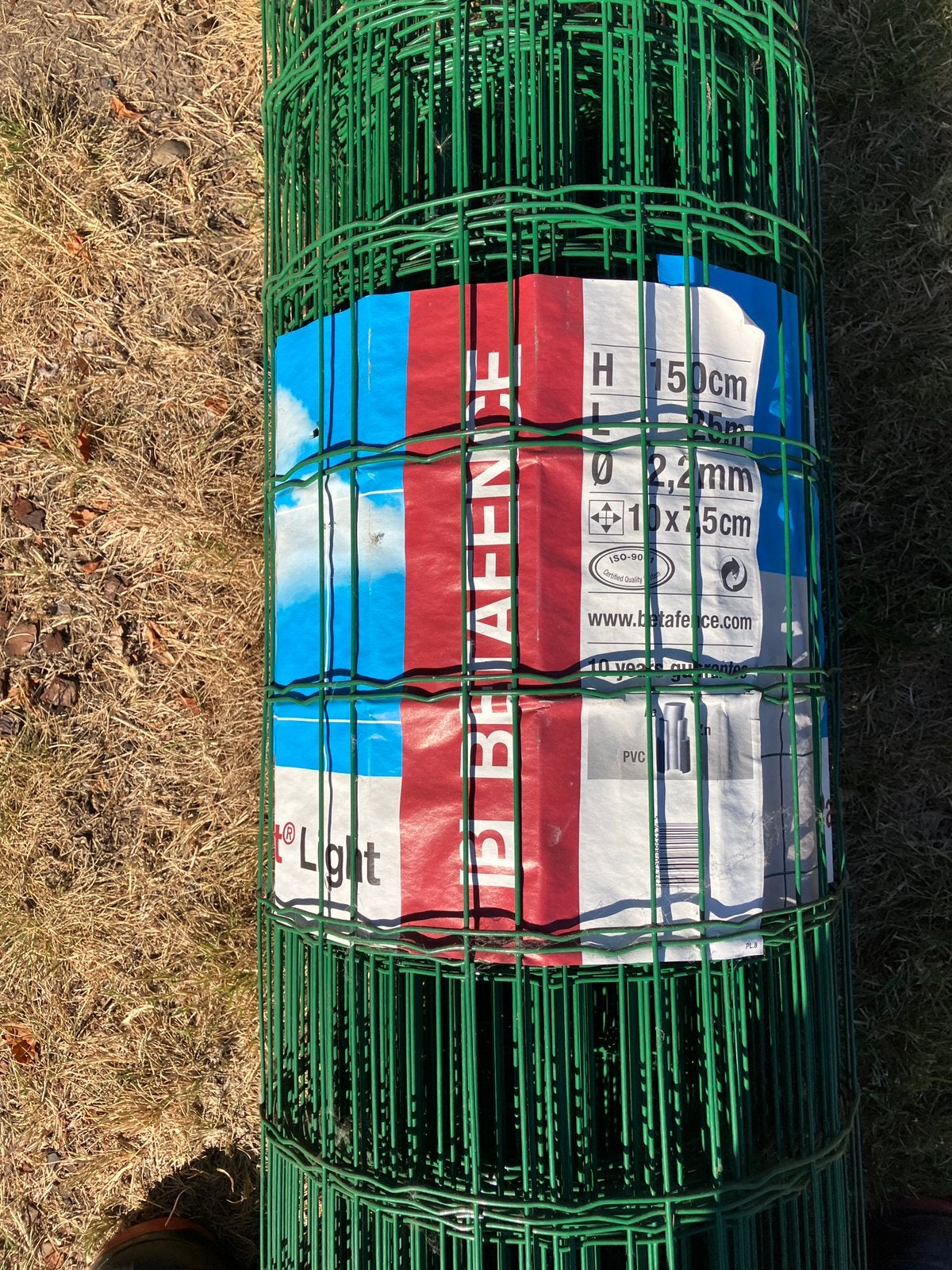 Betafence light 150 cm hoog 25 m, Ophalen, Nieuw, 20 meter of meer, Draad