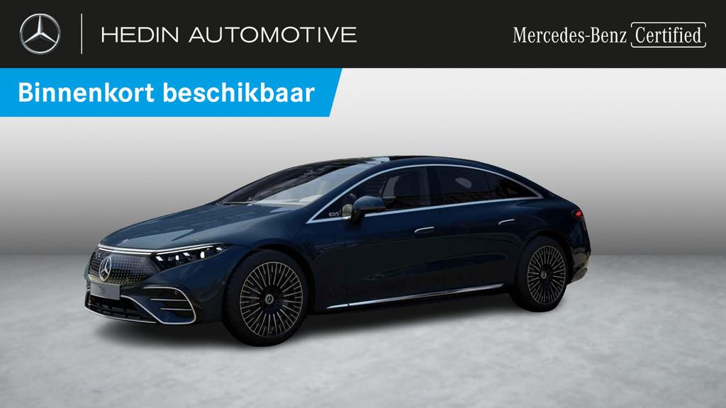Mercedes-Benz EQS-Klasse 580 4MATIC Berline AMG Line | Hyper, 4 deurs, Stof, Gebruikt, Blauw